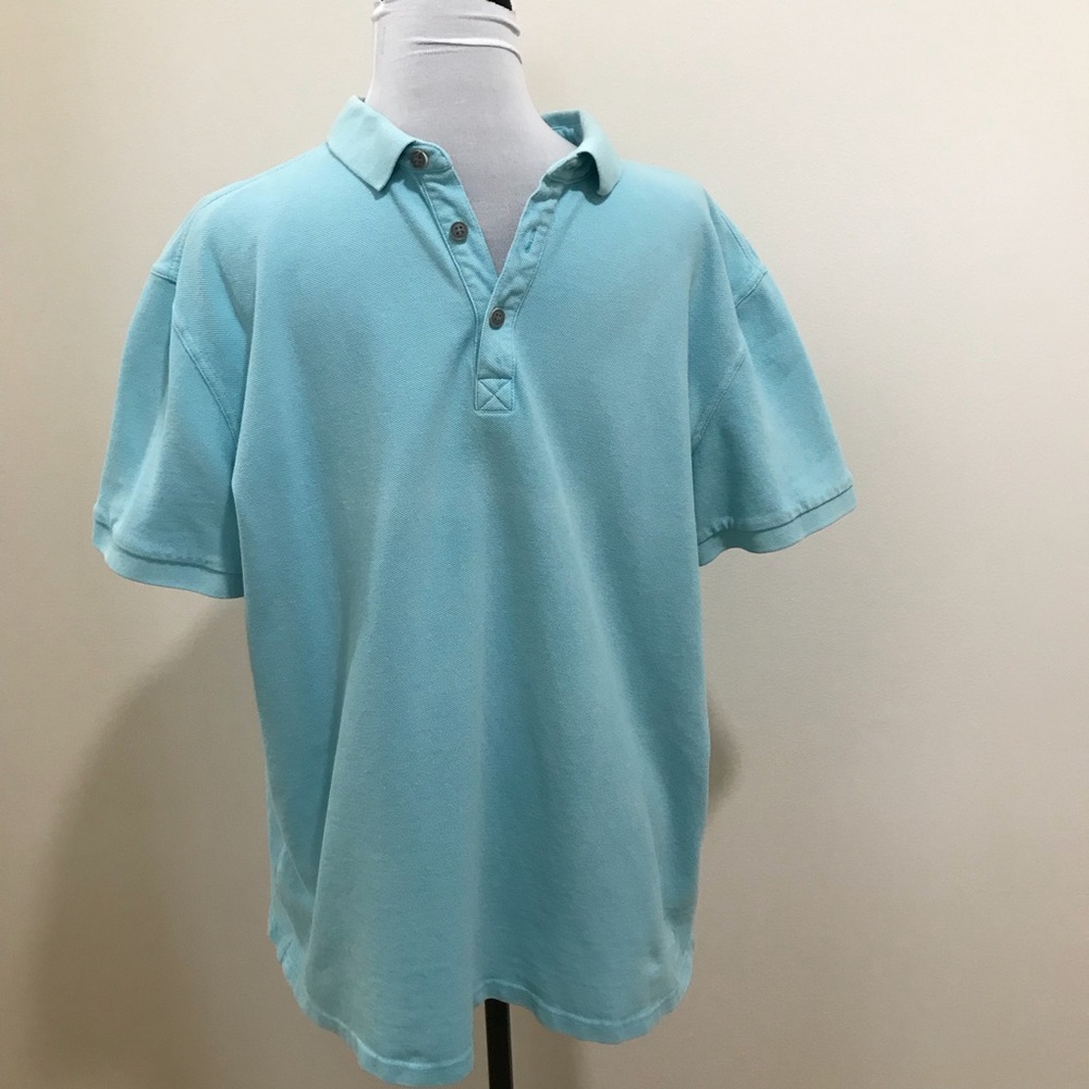 Kahala 1936 Vintage Polo Shirt, Turquoise, Size L